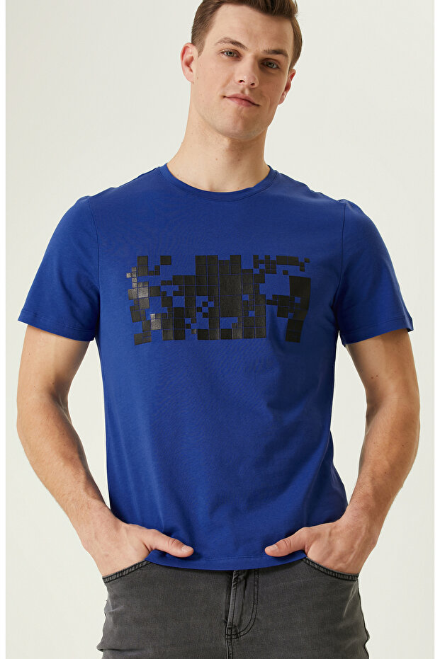 Saks Baskılı T-Shirt - 2