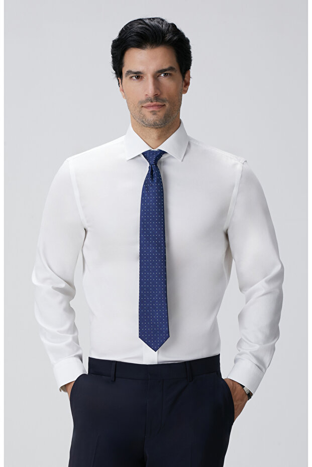 Beyaz Super Non-Iron Gömlek - 2