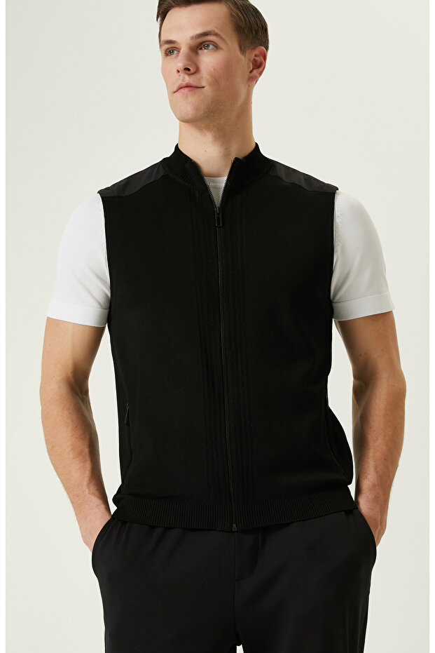 N-Tech Siyah Triko Yelek - 2