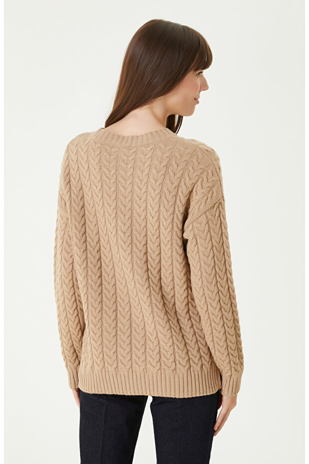 Camel Limited Yün Kaşmir Karışımlı Triko Kazak - 6