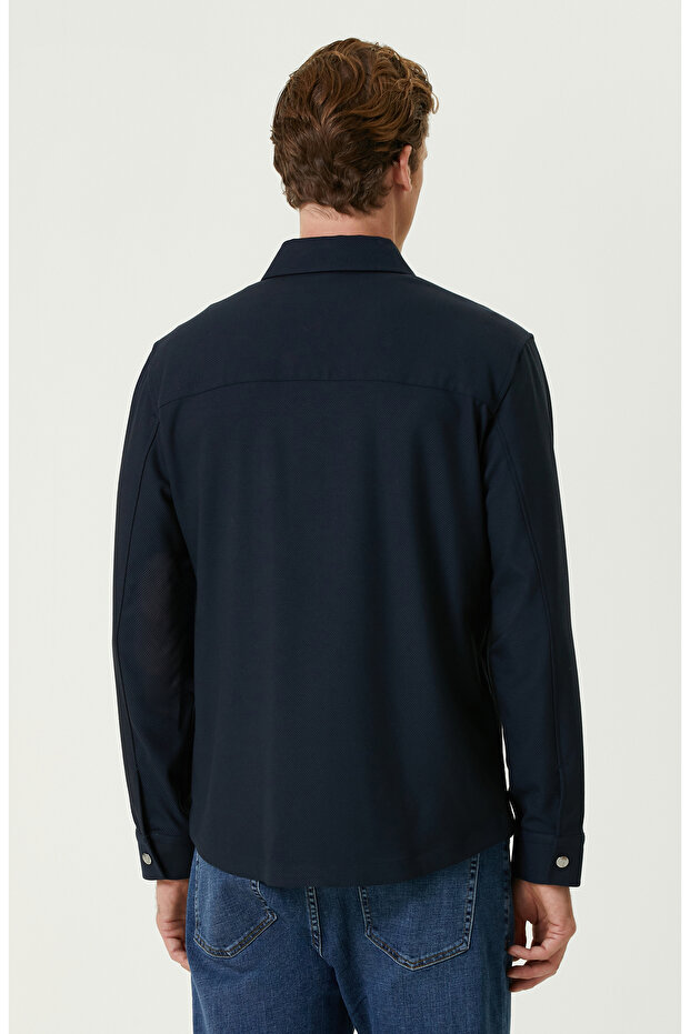Lacivert Dış Gömlek - 5