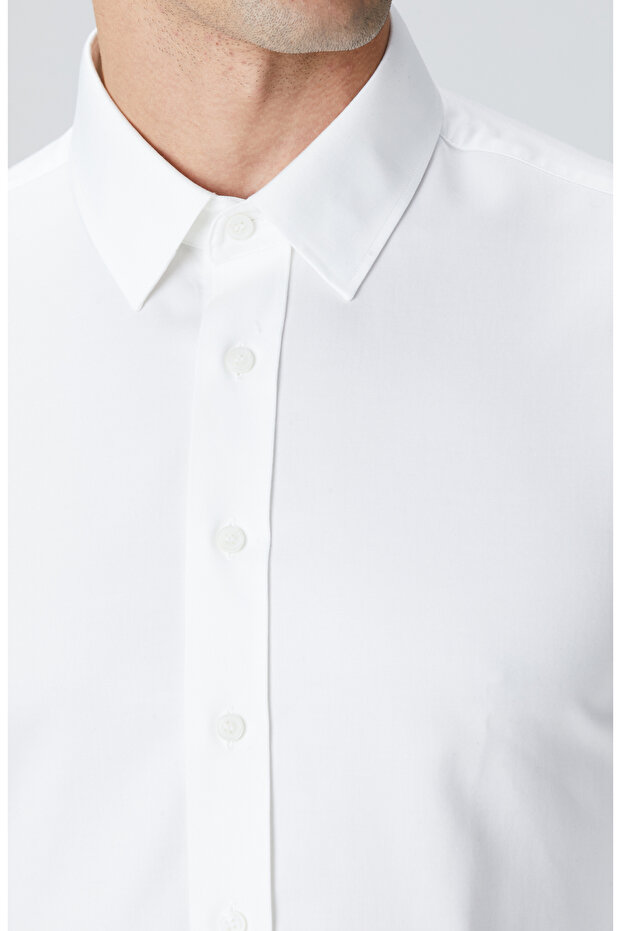 Non-Iron Beyaz Gömlek - 6