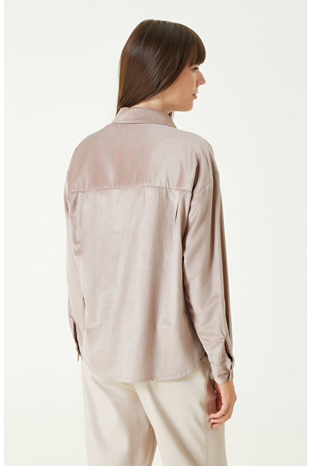 Vizon Fitilli Kadife Dış Gömlek - 6