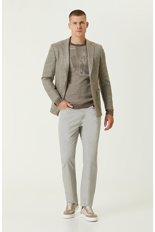 Bej Casual Pantolon - 1