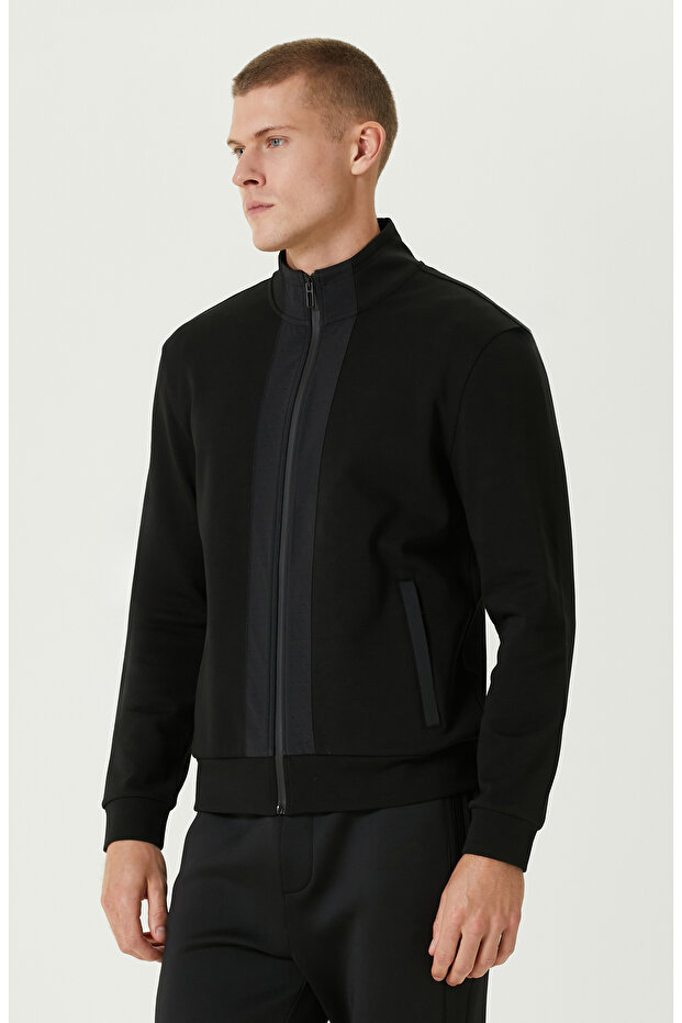 Siyah N-Tech Scuba SweaTshirt - 4