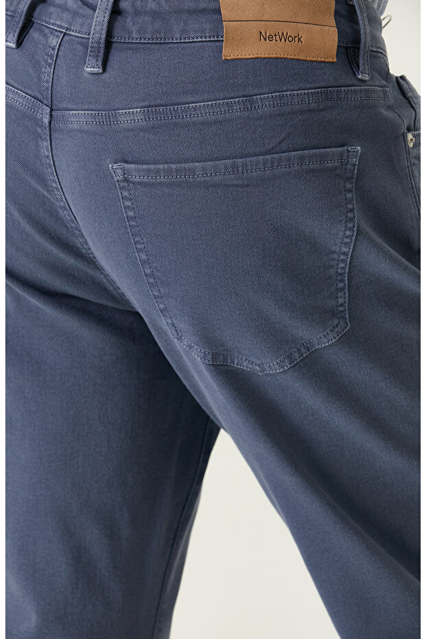 İndigo Denim Pantolon - 5