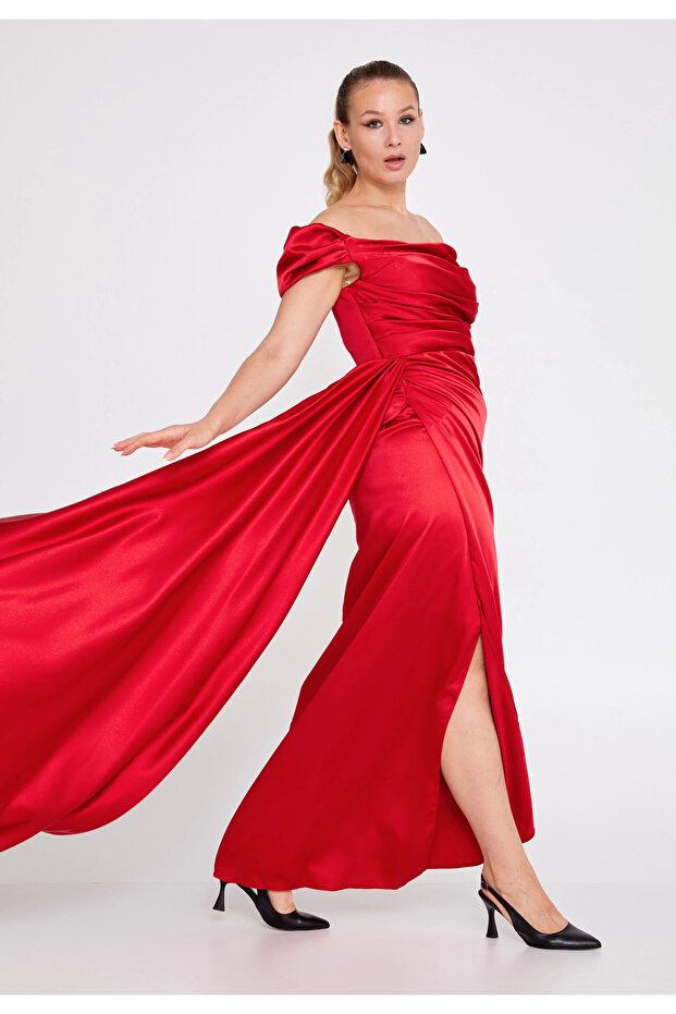 فستان سهره بتصميم اوف شولدر - 3