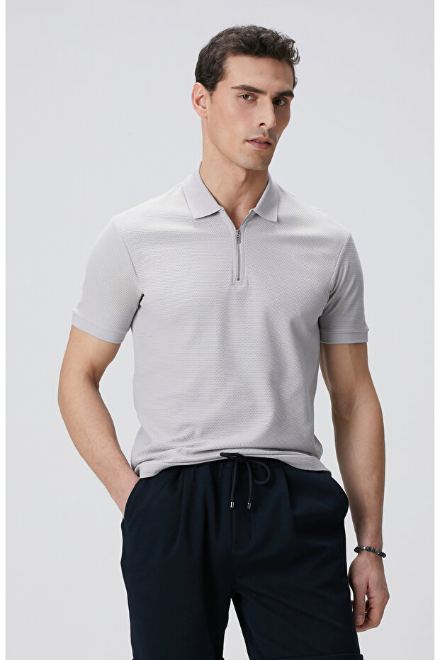 Taş Polo Yaka T-shirt - 1