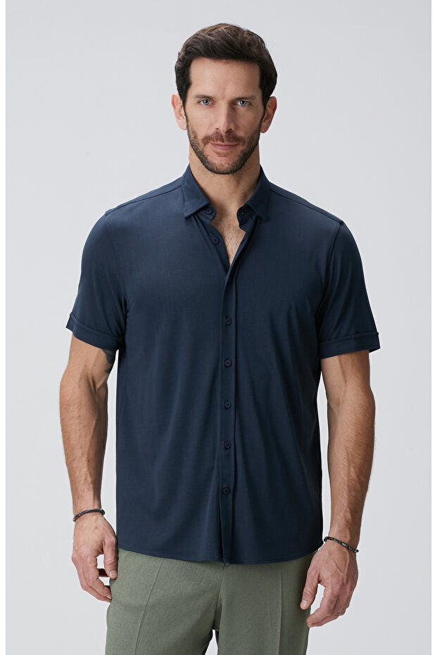 Lacivert Gömlek - 2