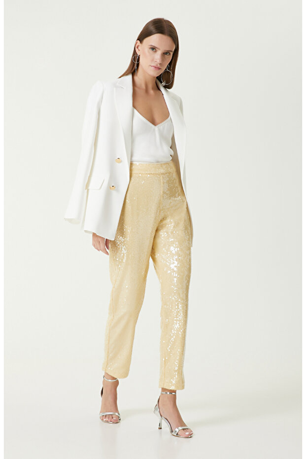 Açık Sarı Pantolon - 1