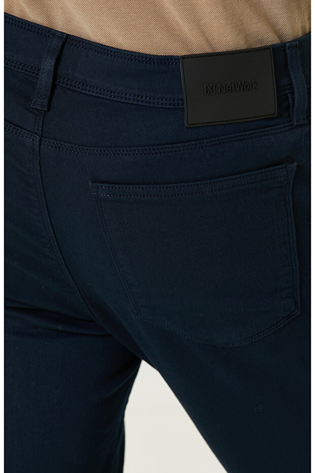 Lacivert Casual Pantolon - 5