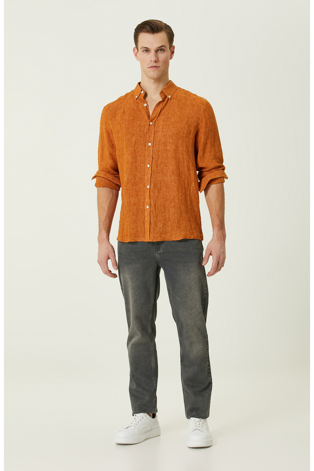 Antrasit Denim Pantolon - 1