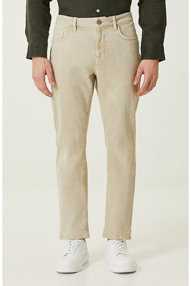 Açık Haki Denim Pantolon - 2
