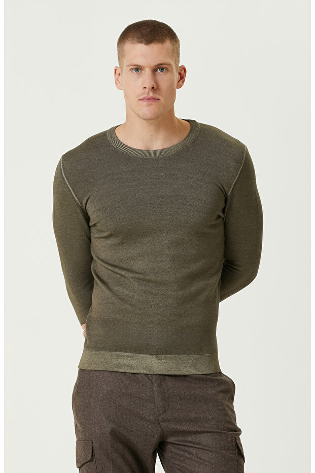 Haki Yün Triko Kazak - 2