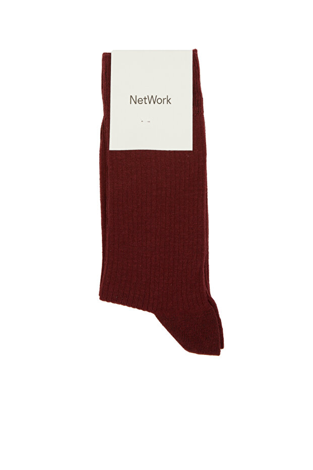 Bordo Erkek Çorap - 1