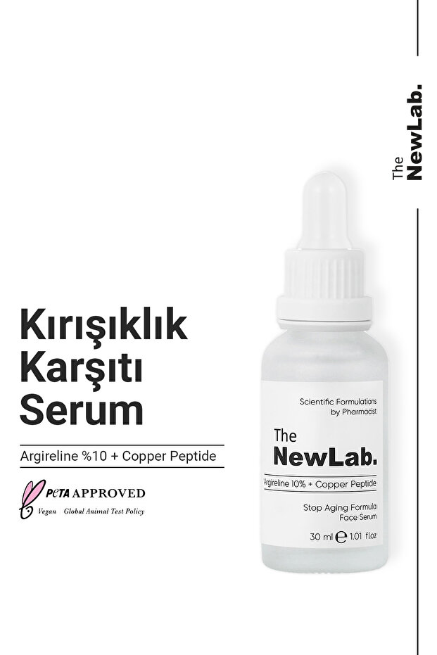 10% Argireline and Copper Peptide Anti-Wrinkle Facial Serum 30 Ml, Anti-Crow's Feet, Anti-Mimicry and Fine Line Appearance, Firming, Moisturizing Peptide Care Serum