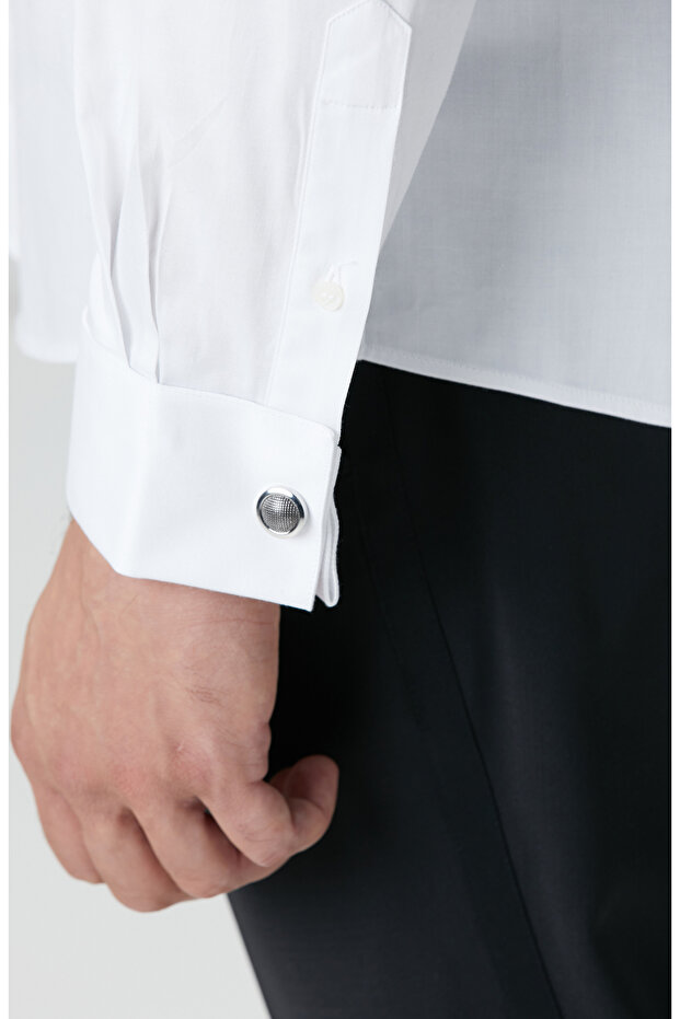 Beyaz Smokin Gömlek - 8