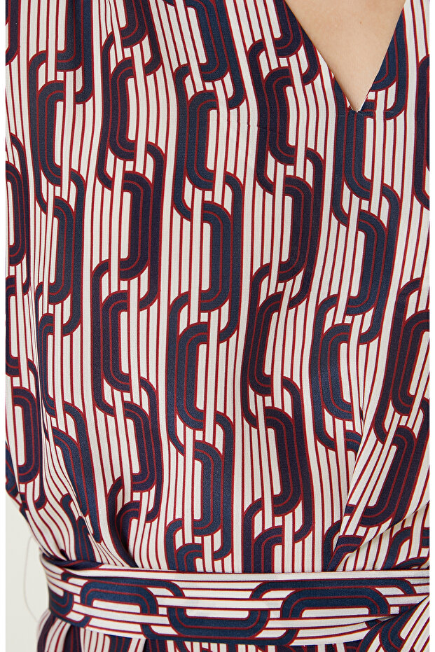 Ekru İpek Elbise - 5