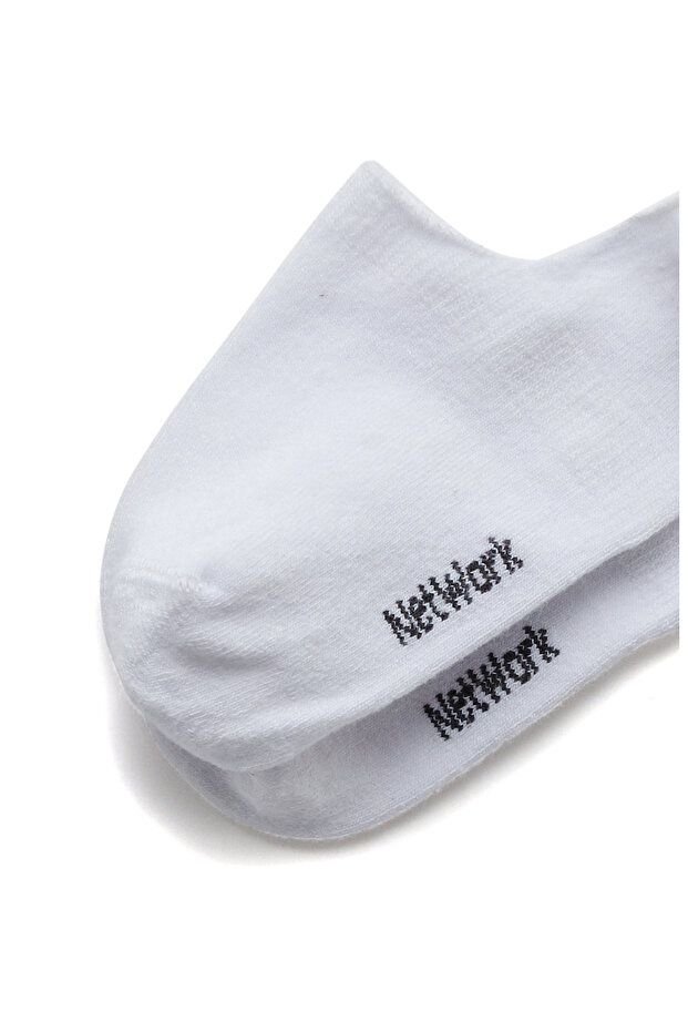 Gri Beyaz 2li Kadın Bambu Çorap Seti - 3