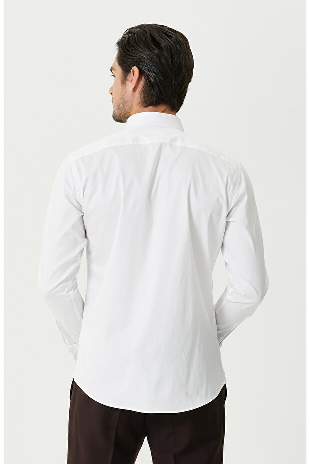 Beyaz Smokin Gömleği - 4