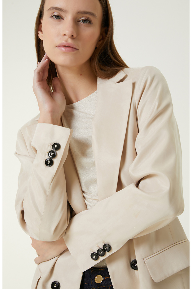 Bej Blazer Ceket - 2