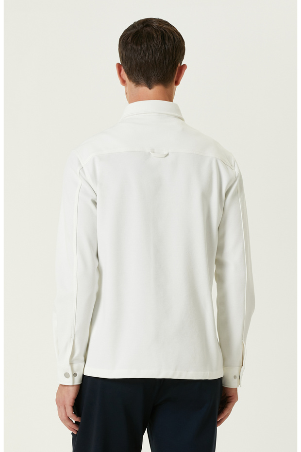 Ekru Dış Gömlek - 5