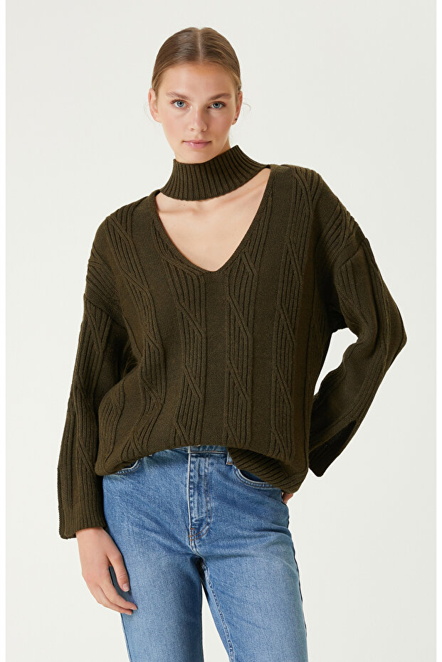 Haki Melanj Yün Kazak - 1