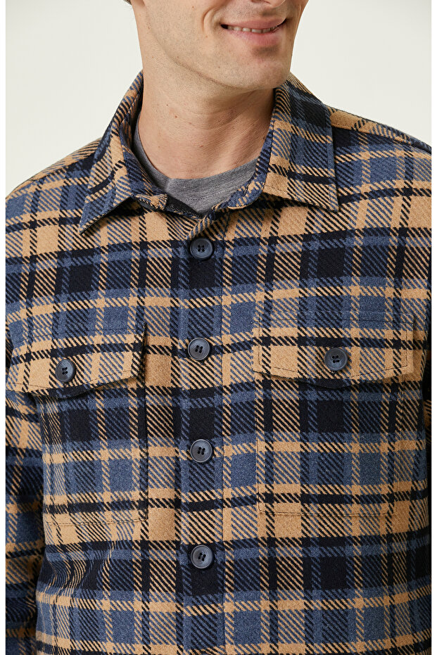 Indigo Dış Gömlek - 6