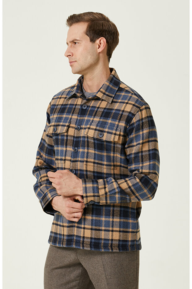 Indigo Dış Gömlek - 4