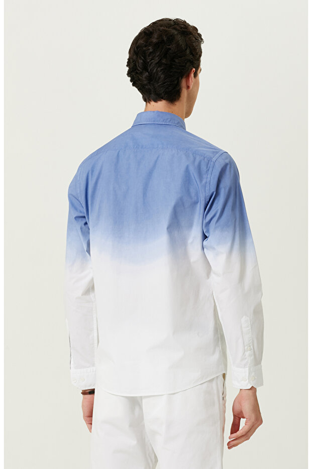 Saks Uzun Kollu Gömlek - 4