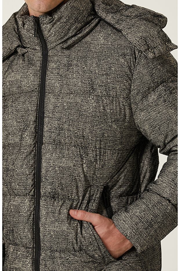 Siyah Bej Casual Kaban - 6