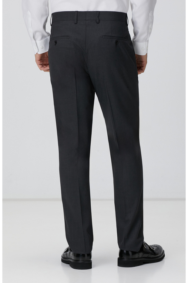 Antrasit Yün Klasik Pantolon - 3