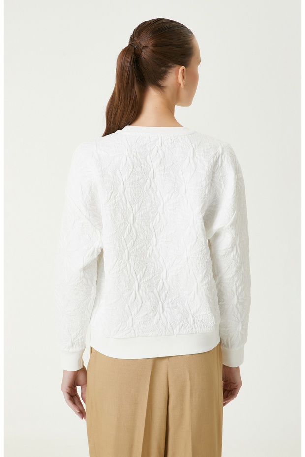 Beyaz Sweatshirt - 6