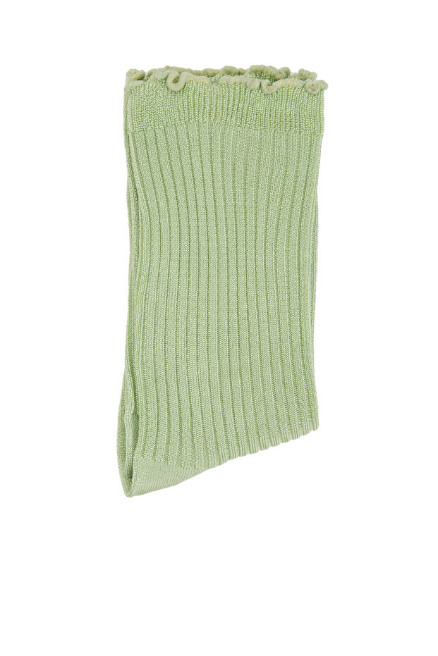 Yeşil Kadın Bambu Çorap - 1