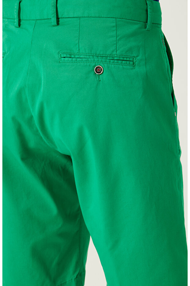 Yeşil Duble Paça Şort - 5