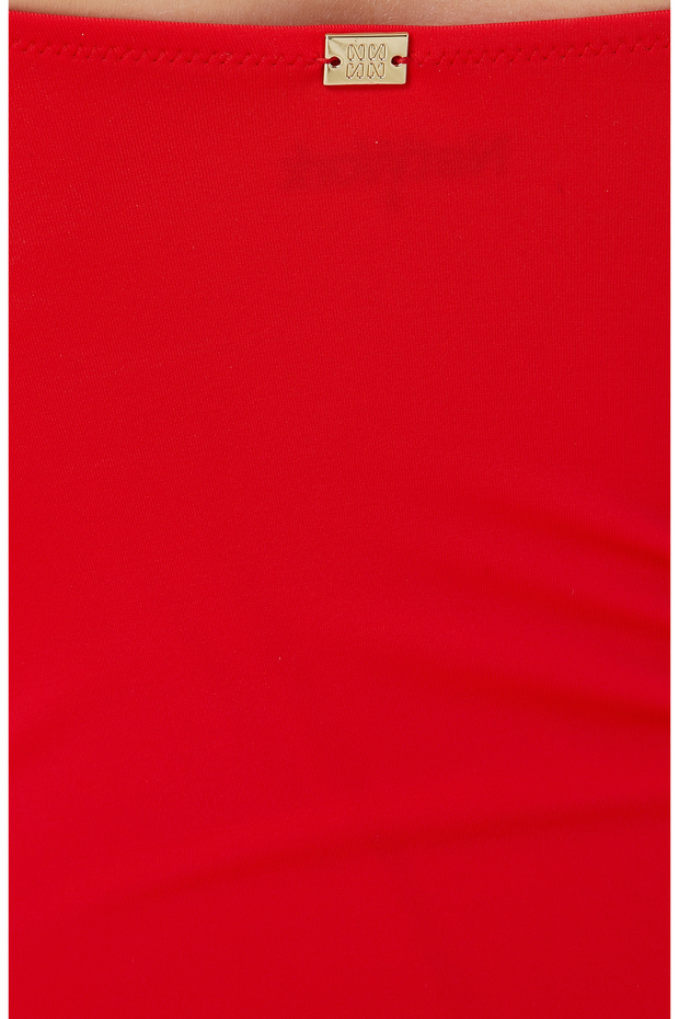 Dekolteli Kırmızı Mayo - 7