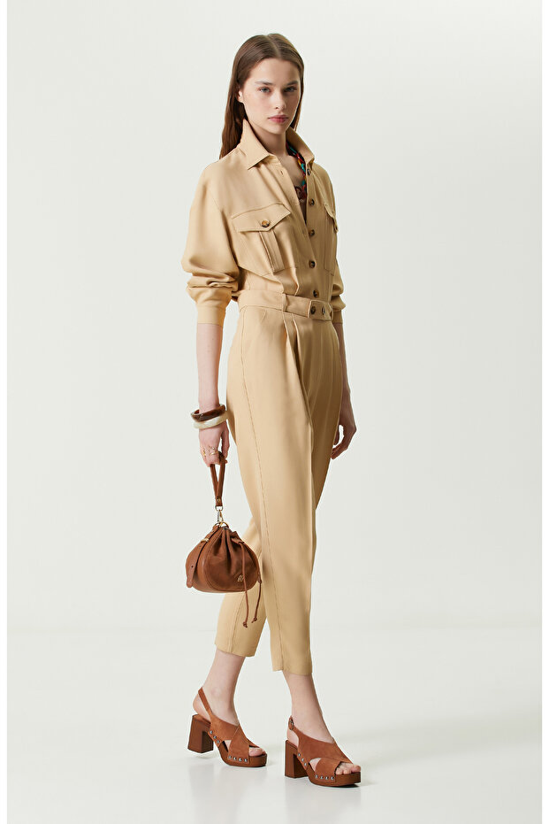 Bej Uzun Kollu Tulum - 3