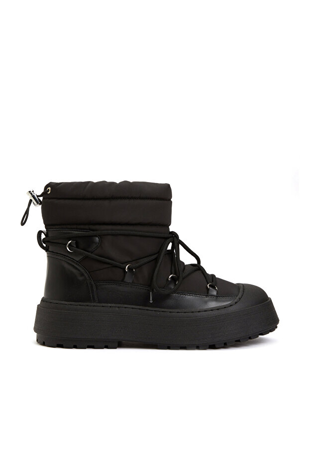 Siyah Kadın Deri Bot - 2