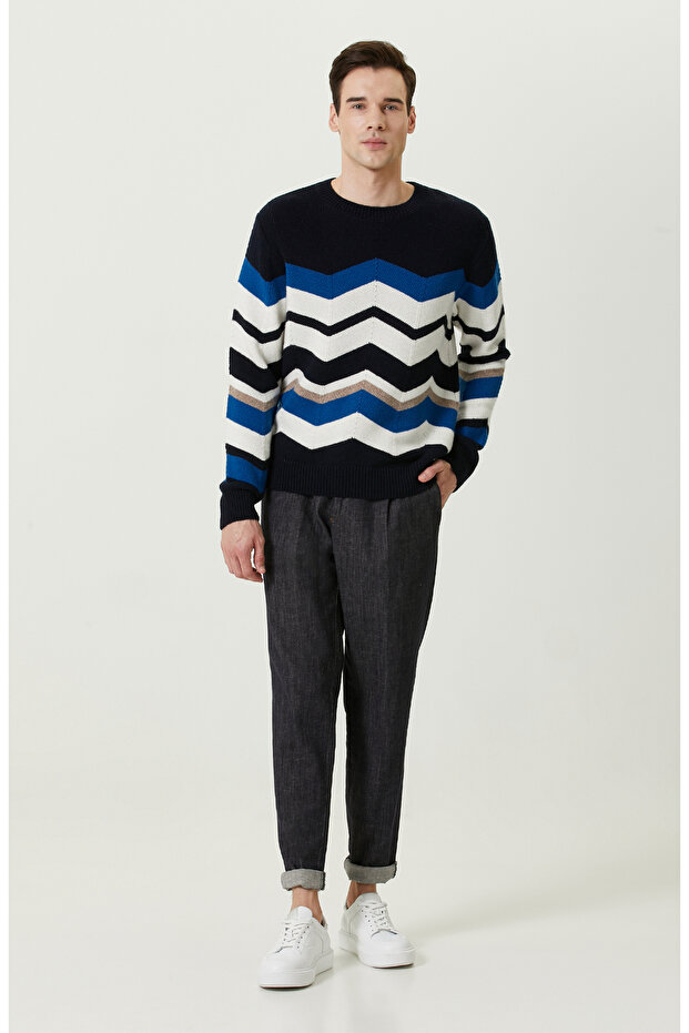 Lacivert Casual Pantolon - 1