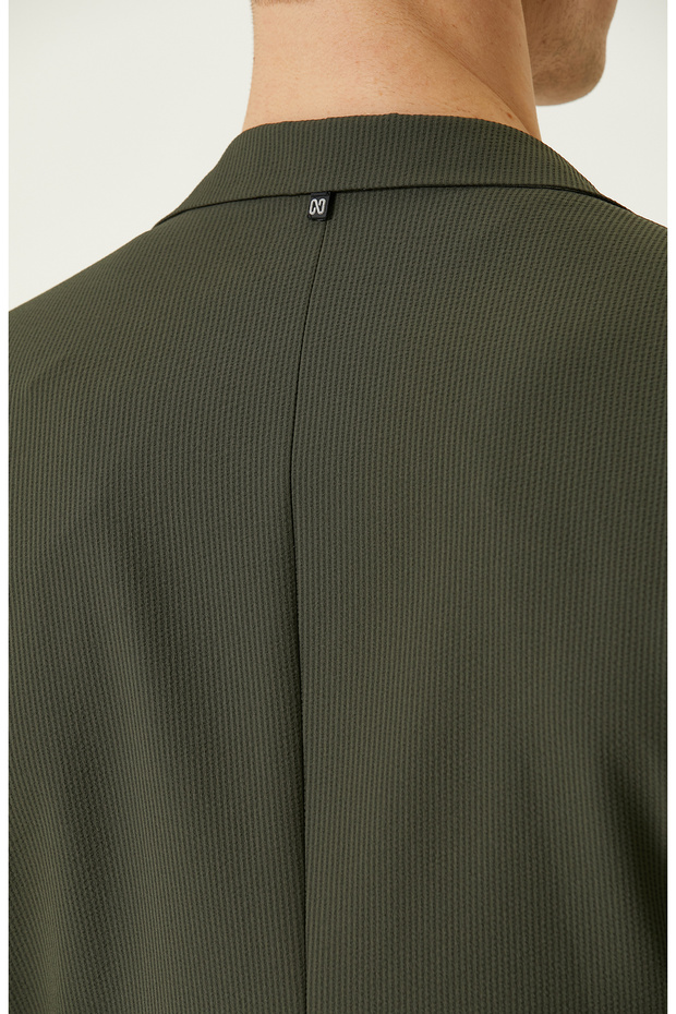 N-Tech Haki Gofreli Ceket - 6