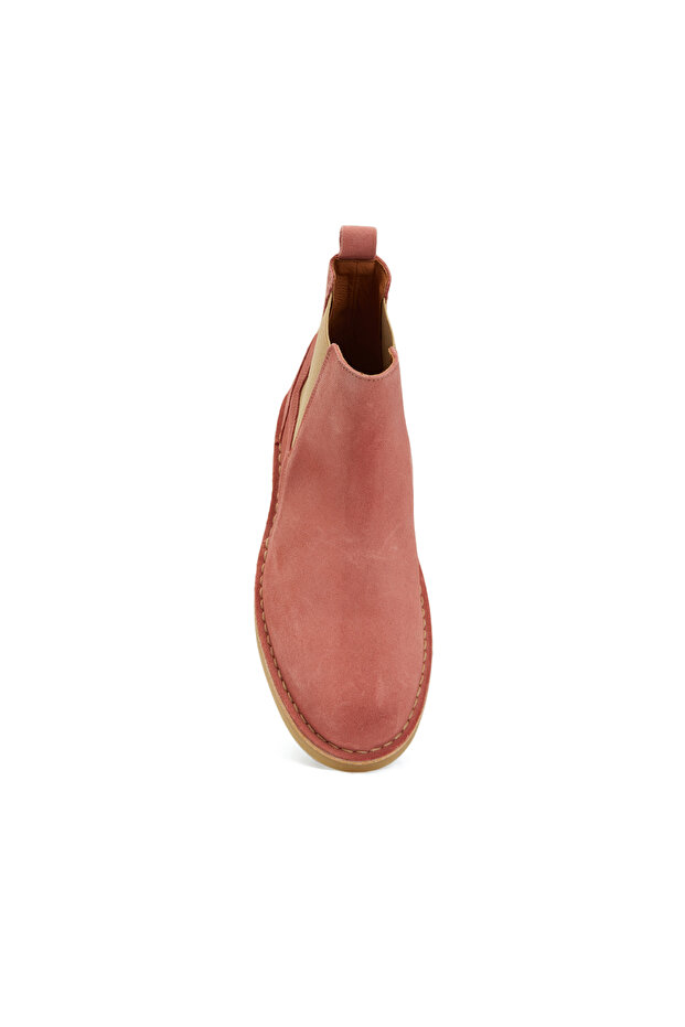 Pembe Kadın Deri Bot - 3