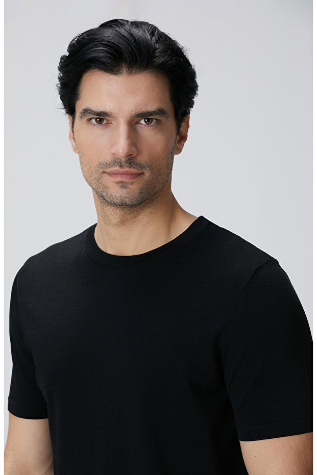 Siyah Triko Kazak - 7