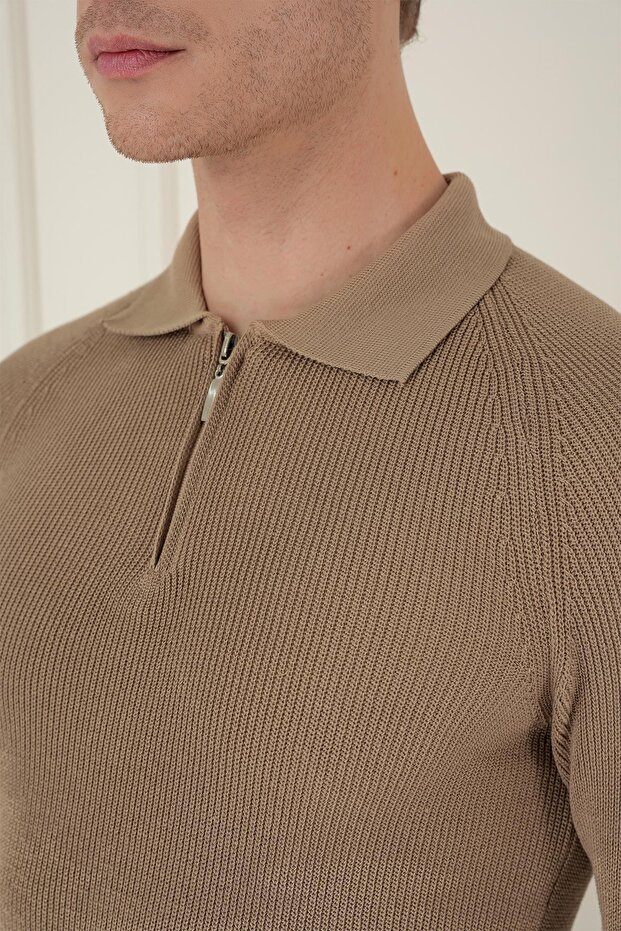 Tr 878 Triko Slim Fit Vizon Basic - 5