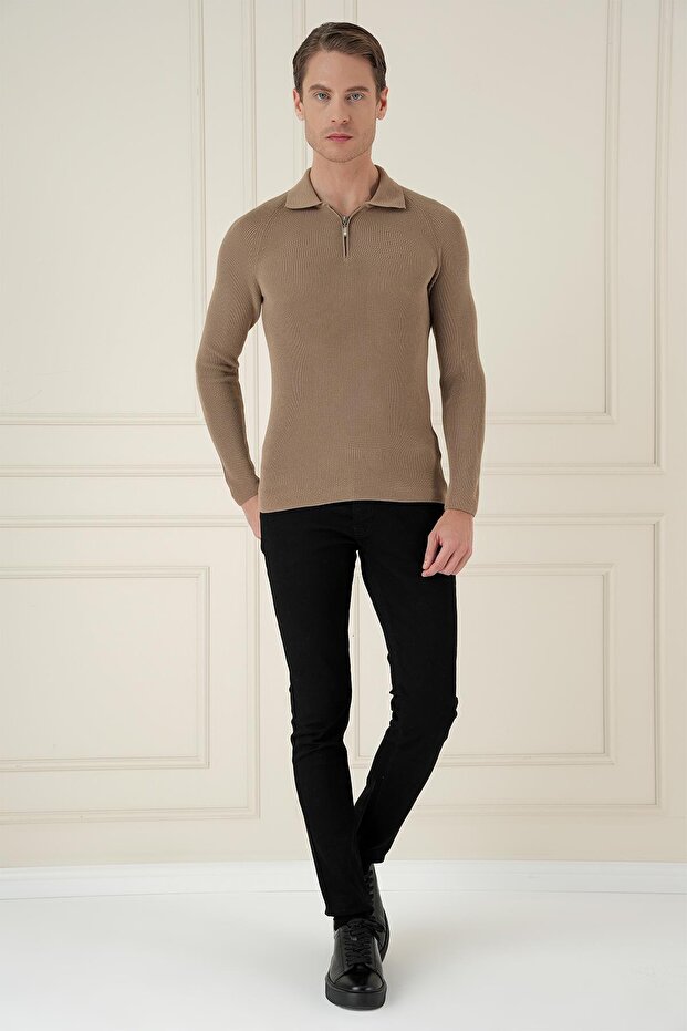 Tr 878 Triko Slim Fit Vizon Basic - 2