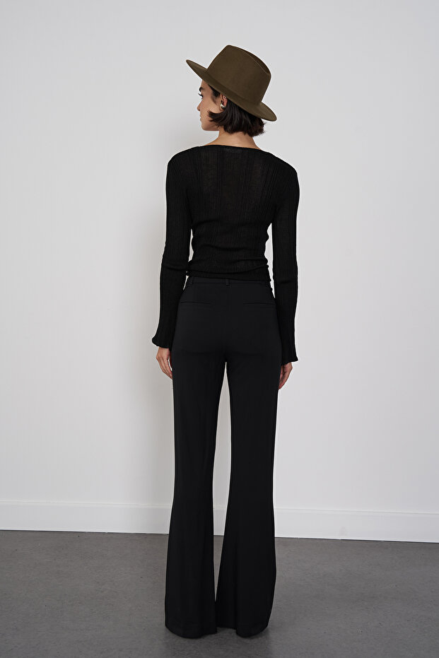 İspanyol Paça Pantolon - 5