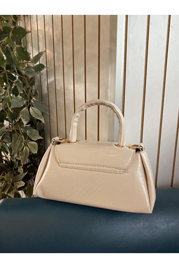 Kadın askılı krem mini - 3