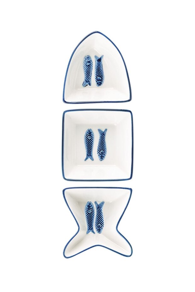 Marine 3 Parça Sunum Tabağı - 3