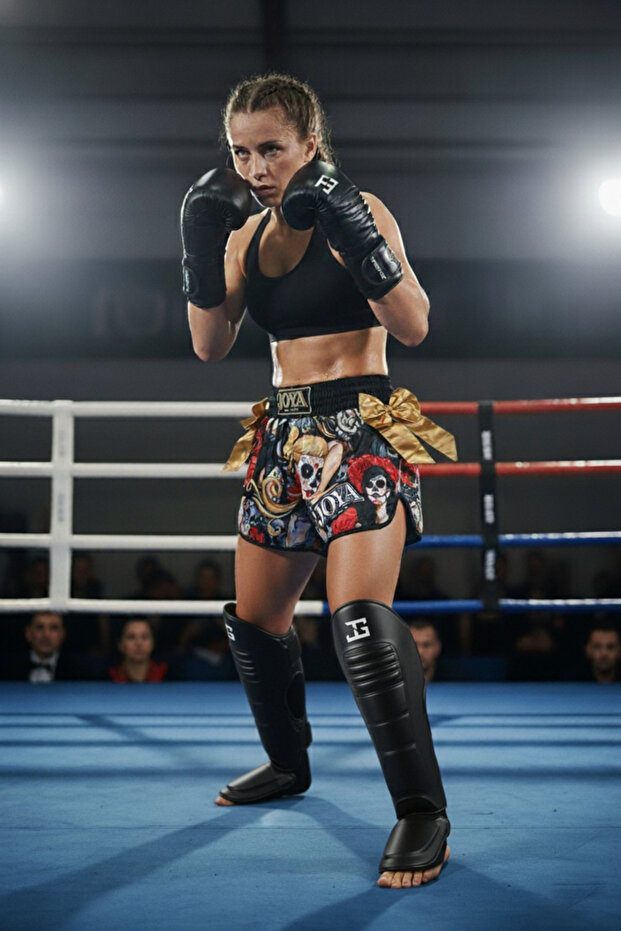 Kick Boks Eldiveni Siyah Gerçek Deri - 7