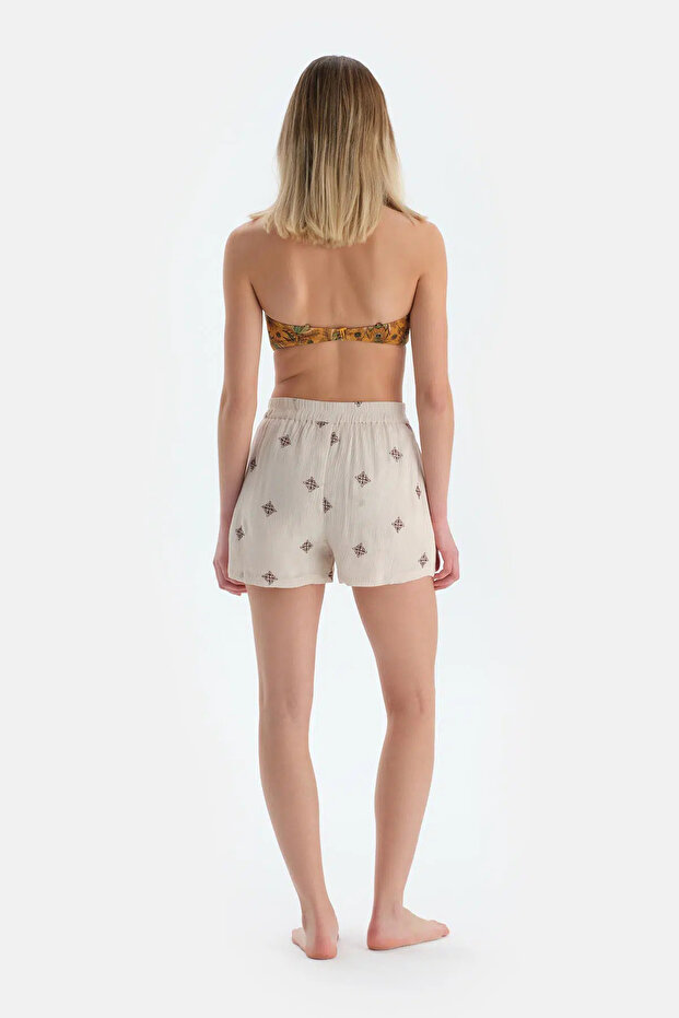 Ekru Şort - 2