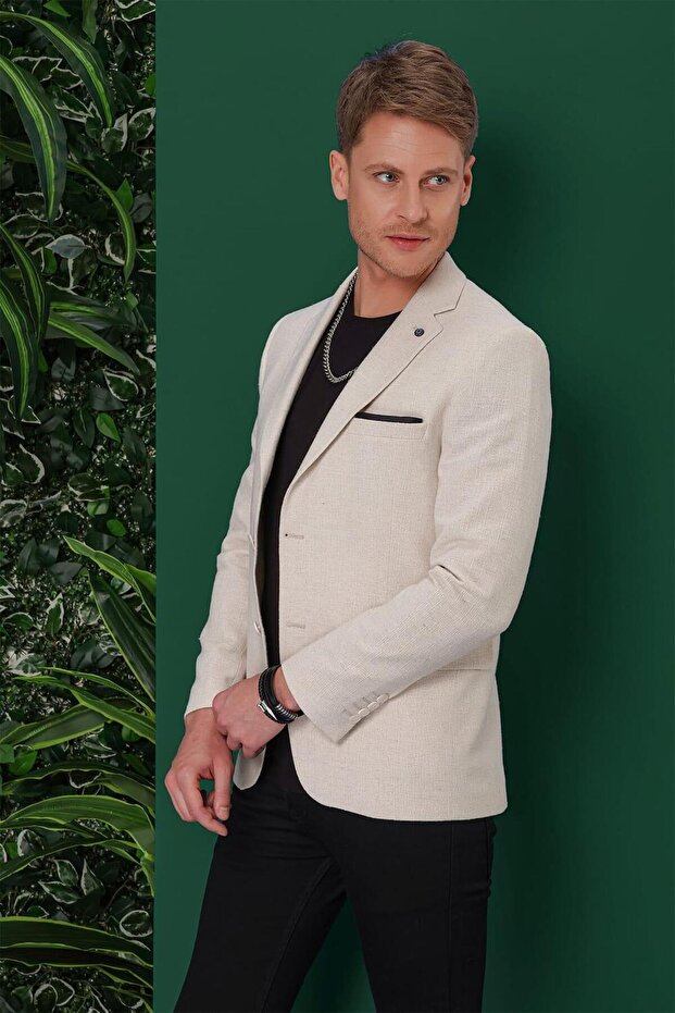 C 635 Slim Fit Kemik Spor Ceket - 4